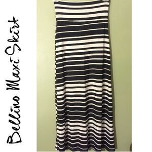 🚫CLEARANCE SALE🚫/White Stripe Maxi Skirt-New